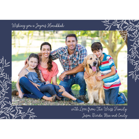 Corner Vines Holiday Photo Cards